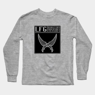 LFG Looking For Group Rogue Daggers Backstab Dungeon Tabletop RPG TTRPG Long Sleeve T-Shirt